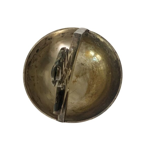 Vintage MCM REINDEER Metal Buck Handle Trinket Bowl Candy Nut Dish Lot of Patina - Picture 4 of 9